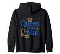Queen Of The Mat Yoga Lover Stretching Meditation Pilates Zip Hoodie