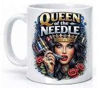 Queen of The Needle Mug Tattoo Artist Ink Lover Gift Mug