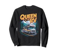 Queen Of The RV Outdoor Mountain Road Trips Van Motorhome RV Sweatshirt