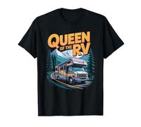 Queen of The RV Outdoor Mountain Road Trips Van Motorhome RV T-Shirt