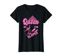 Queen Of The Slopes | Skiing Winter Sports | Mountains Skier T-Shirt