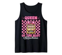 Queen of The Slot Machine Gambling Casino 777 Girl Mom Tank Top