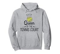 Queen Of The Tennis Court Funny Tennis Player Women's Pullover Hoodie
