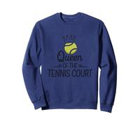 Queen Of The Tennis Court Funny Tennis Player Women's Sweatshirt