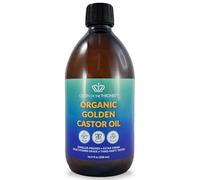 QUEEN OF THE THRONES Organic Golden Castor Oil - 500mL (16.9oz) | 100% Pure & Expeller-Pressed for Hair, Skin & Nails | Hexane Free | USDA Certified