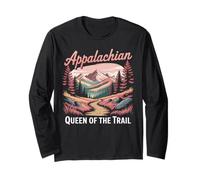 Queen of The Trail Hiker Hiking Appalachia Appalachian Long Sleeve T-Shirt