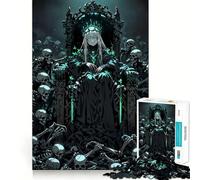 Queen of The Undead Throne Hard Jigsaw Puzzle for Adults 1000 Pieces Boost Memory Soothing Play Premium Cut Perfect Present (38x26cm)