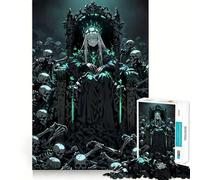 Queen of The Undead Throne Jigsaw Puzzle for Teenagers 1000 Pieces Memory Boost Indoor Play Image Assembly (50x75cm)