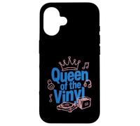 Queen Of The Vinyl Records Collection Music Lover Musician Case for iPhone 16