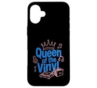 Queen Of The Vinyl Records Collection Music Lover Musician Case for iPhone 16 Plus