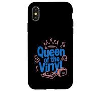 Queen Of The Vinyl Records Collection Music Lover Musician Case for iPhone X/XS