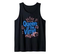 Queen of The Vinyl Records Collection Music Lover Musician Tank Top