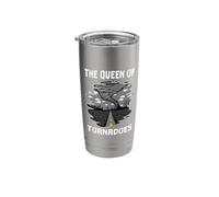 Queen of Tornadoes Hurricane Tornado Chaser Meteorologist Stainless Steel Insulated Tumbler