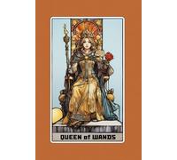 Queen of Wands - Tarot Card Notebook - Card No.24 (Color Ed.): A5 Ruled Lined Tarot Journal Diary Sketchbook Notebook - Queen of Wands (Confidence and Creativity)
