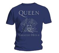 Queen Official Greatest Hits Rock Tee T-Shirt Top Clothing Mens Ladies Womens Unisex (Medium)