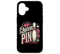 Queen Pin Shirt Bowler Bowling League For Bowling Queens Case for iPhone 16
