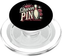 Queen Pin Shirt Bowler Bowling League For Bowling Queens PopSockets PopGrip for MagSafe