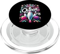 Queen Pin Shirt Bowler Bowling League For Bowling Queens PopSockets PopGrip for MagSafe