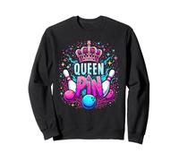 Queen Pin Shirt Bowler Bowling League For Bowling Queens Sweatshirt
