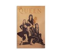 Queen Poster Rock Band Music Retro Vintage Cover Posters for Room Aesthetic Canvas Wall Art Bedroom Decor12x18inch(30x45cm)