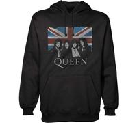 Queen Pullover Hoodie: Vintage Union Jack OFFICIAL NEW