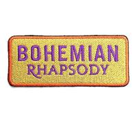 Queen - Queen Patch Bohemian Rhapsody Official Yellow Embroidered woven iron on Taglia unica