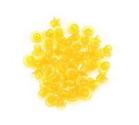 Queen Rearing Cell Cups 50pcs | Plastic Beehive Cups for Queen Bee Raising/Beekeeping Equipment | Bee - Safe Apiculture Supply Kit 19x16mm (Yellow)