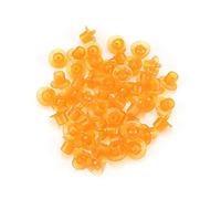 Queen Rearing Cell Cups, Beekeeping Equipment, 50pcs Plastic Cups for Hive Frames - Non - Material, Easy to Use for Apiculture (Orange)