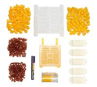 Queen Rearing Kit Plastic Bee Breeding Set Cage Marking Bottle, Durable Beekeeping Tool Accessories - Lightweight Non - Material, Easy Use for Efficient Hive Management