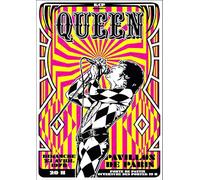 queen Retro Vintage Rock Concert Gig Poster Wall Art A4