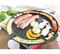 Queen Sense Korean Bbq Samgyeopsal Non-Stick All Powerful Stovetop Grill Pan - Drain Grease System