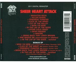 QUEEN SHEER HEART ATTACK AMAERICAN HOLLYWOOD LABEL 2 CD SET..SENT 1ST CLASS POST