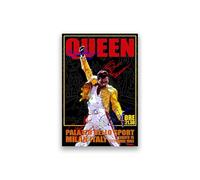 Queen Signed Poster Print | Limited Edition Rock Music Memorabilia | Freddie Mercury, May, Deacon, Taylor Autograph Collectible Wall Art Fan Gift (A4 Unframed)