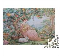 Queen Sitting in Her Garden Rätsel Für Erwachsene || Familienspaß-Puzzles 1000pcs (75x50cm) Erwachsene