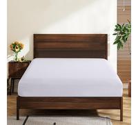 Queen Size Fitted Sheet 100% Egyptian Cotton Fitted Sheets 600 Thread Count 16" Deep Pocket Fitted Sheet, Shrinkage & Fade Resistant-Easy Care (Queen, White)