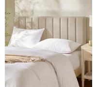 Queen Size Upholstered Headboard - Easy Assemble - Channel Stitching - Wall Mounted Headboard with 3D Soundproof Wall Panels - Peel and Stick Floating Headboard Queen Size -