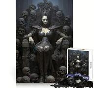 Queen Skull Throne Jigsaw Puzzle 1000 Piece for Adults Logic Boost Toy Together Fun Premium Edge Stylish Gift (50x75cm)
