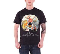 Queen T Shirt A Day at The Races Band Logo New Official Mens Black