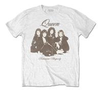 Queen T Shirt Bohemian Rhapsody Portrait Band Logo Official White L