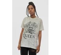 Queen T Shirt Classic Crest Band Logo new Official Dip Dye on White Unisex
