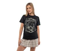 Queen T Shirt Diamante Ornate Crest Band Logo Official Unisex Black L