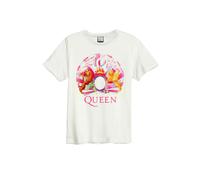 Queen T Shirt Night At The Opera Band Logo new Official Amplified Vintage White
