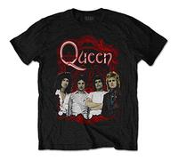 Queen T Shirt Ornate Crest Photo Band Logo Official Unisex Black XL