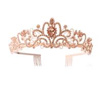 Queen Tiaras Crystal Headpiece for Bride Winning Headband for Wedding and Party