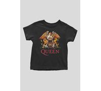 Queen Toddler Classic Crest Logo Tee in Black | Size: 9-12 m Queen Black 9-12 m