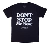 Rock Off Trade T-Shirt Queen Don't Stop Me Now Official Band Logo Mens Navy Blue