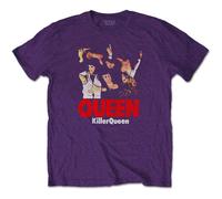 Queen T Shirt Killer Queen Band Logo new Official Mens Purple