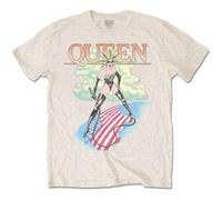 Rock Off Trade T-shirt Queen Mistress Vintage Band Logo Official Mens Beige XL