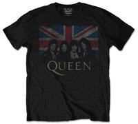 Queen Union Jack Black T-Shirt OFFICIAL