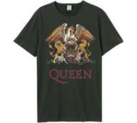 Queen Unisex T-Shirt Royal Crest Vintage Charcoal (S)